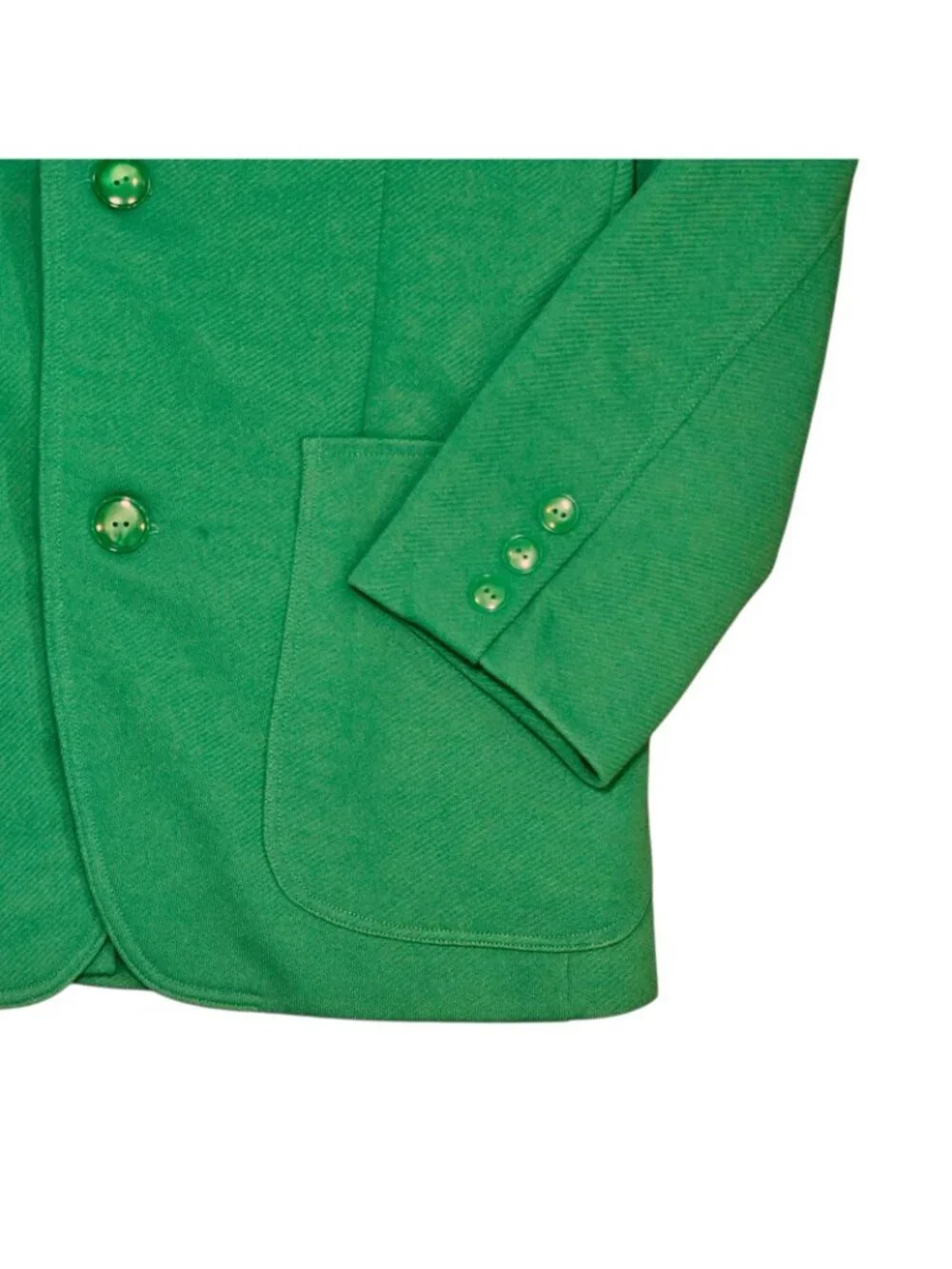 70s Mens Green Sports Jacket Blazer Sz XS 34 VTG Retro‎ Polyester Cosplay